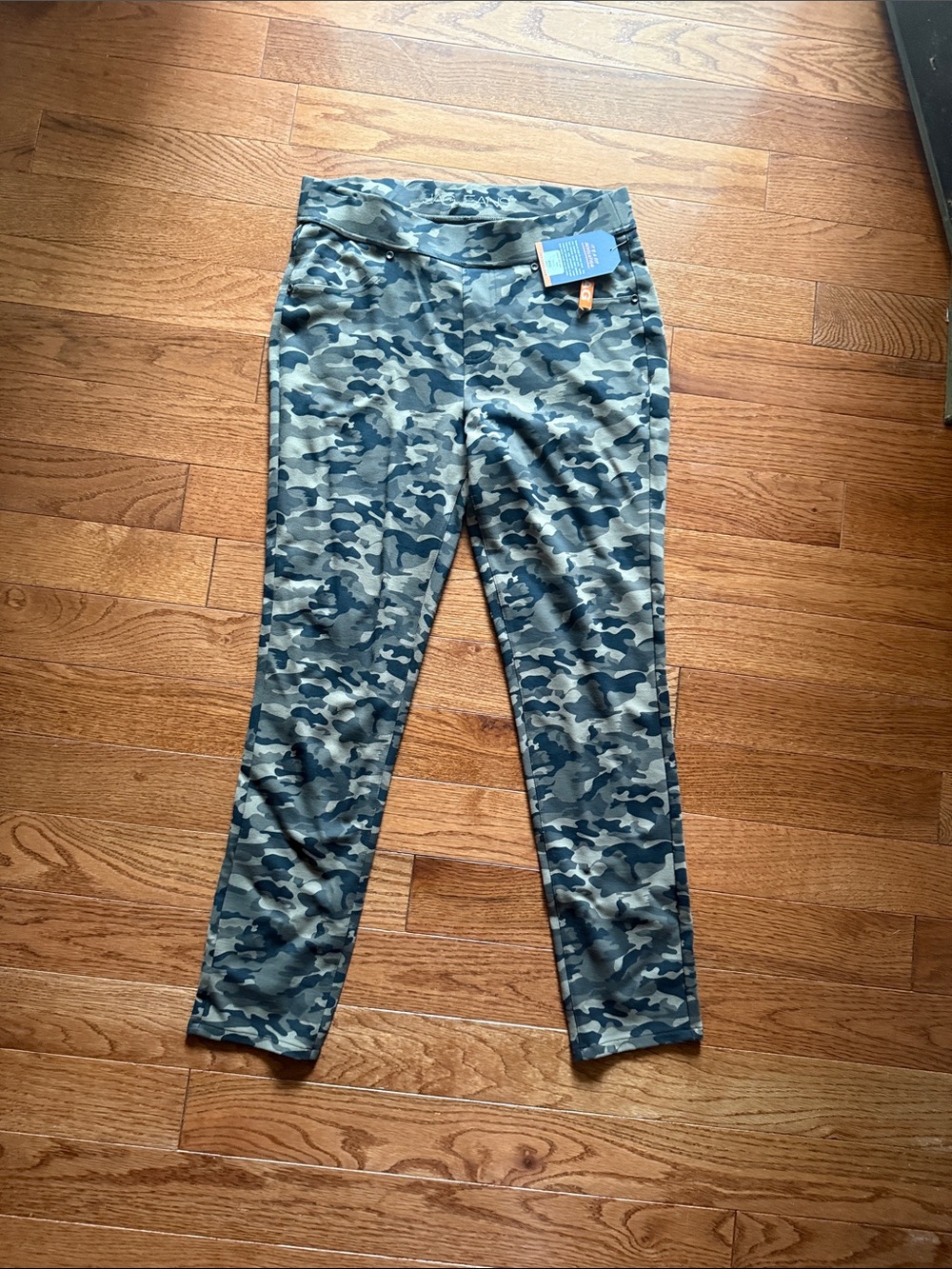 Jag Jeans Women's Green Camo Stretch Jeggings